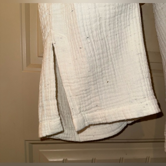 NWT Pure Jill Textured Cotton-Gauze Pants Size XL Cream Multi Beachy Relaxed - Picture 6 of 6